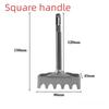Portable Square Hole Punch Trapezoidal Teeth Multi-function Concrete Hole Bit Rectangle Slot Tool Square Hole Socket Sloter