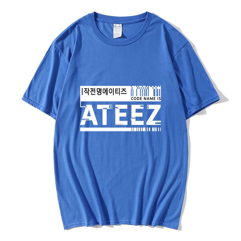 New men's and women's short-sleeved T-shirt ATEEZ trendy fashion casual crew neck, teen T