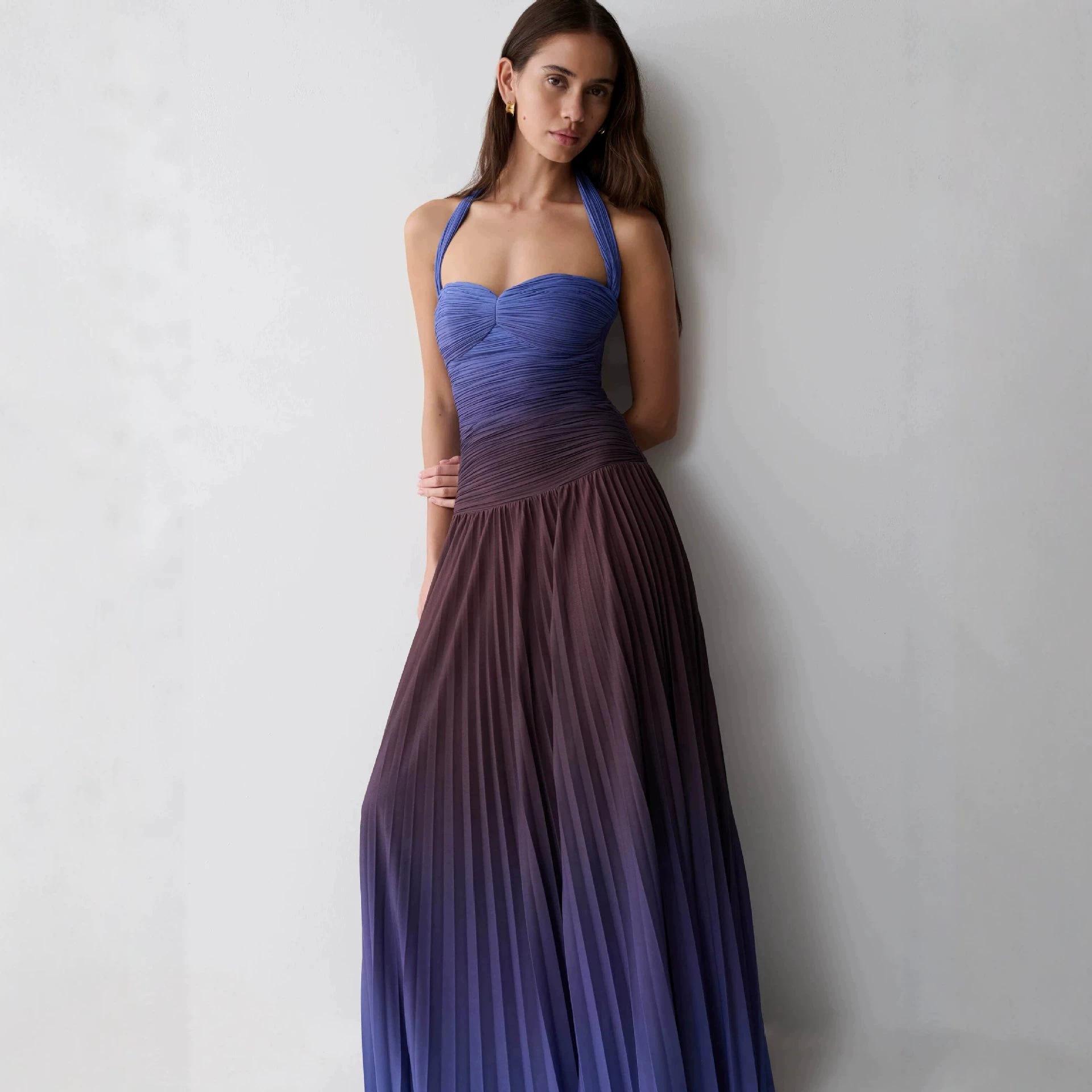 Summer suspender backless sexy neck gradual