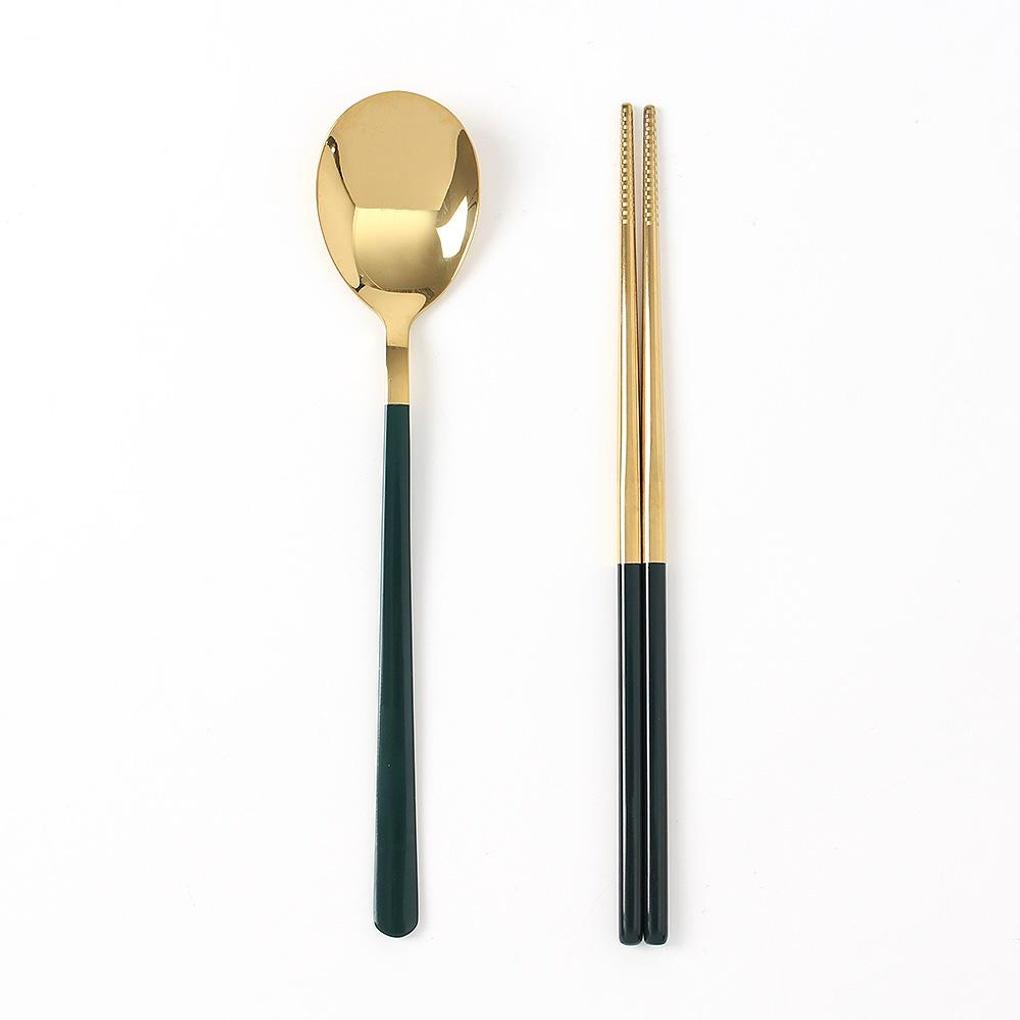 Golden Table Portable Cutlery Set (Green)