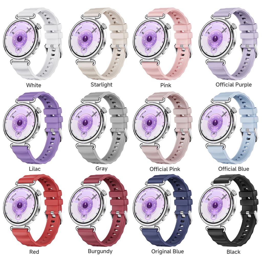 18mm Silicone Strap For Huawei Watch GT6 GT5 41mm Soft Sport WristBand for HUAWEI Watch GT4 41mm/GT5 Pro 42mm Watchband Bracelet