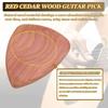 Uxcell Wooden Guitar Set of Extra Thick Pine for Reddish Wood Color Picks, 3, 3.0mm Wood, Grooved, Electric/Acoustic/Bass Guitars,