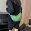 Simple Crossbody Bag for Women Nylon Shoulder Bag Dumpling Bag Satchel Bag