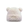 Autumn and winter cute bear shows a small face versatile plush hat women's thickened thermal hat adult