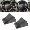 Universal 38cm Hand Sewing Microfiber Leather Car Auto Accessories Interior Steering Wheel Braid Cover With Needle and Thread