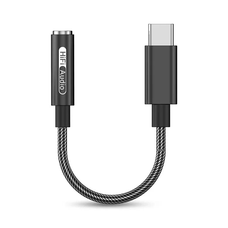 ALC5686 CX31993 HiFi DAC USB Typ-C auf 3,5mm AUX Digitales Audiokabel DAC für Samsung Android Typ-C Kopfhöreradapter