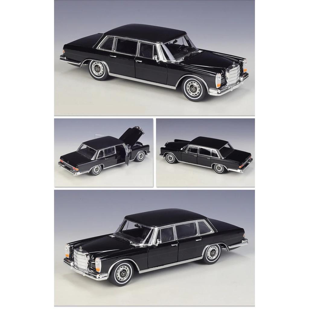 Welly 1/24 Mercedes Benz 600 Alloy Classic Car Model Diecasts Metal Vehicles Car Model Simulation Collection Childrens Toys Gift