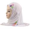 Easy To Wear Girls Instant Hijab Scarf Muslim Hijabs Handmade Flower Amira Lovely Flower Headscarf Turban for 2-6 Years Kids