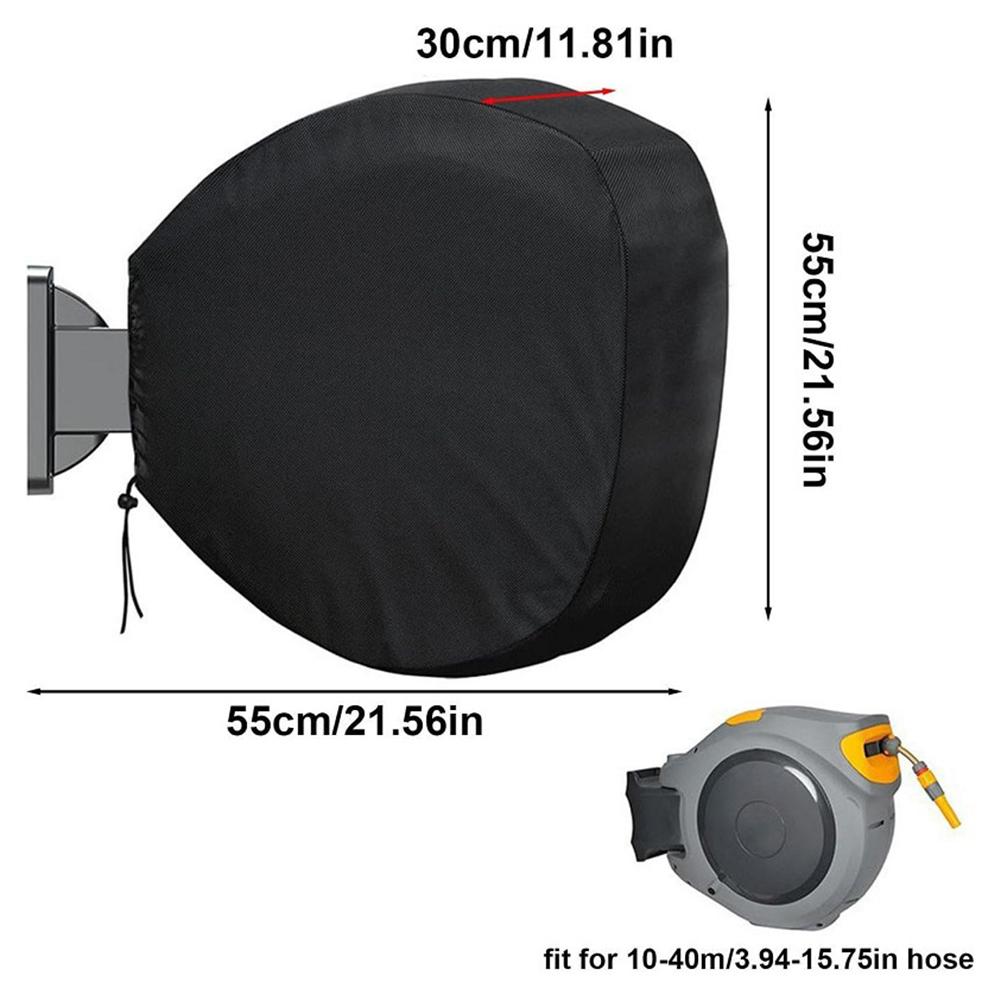 For Foldable Pipes Outdoor Hose Reel Cover Outdoor Use 210D Silver Coated Oxford Cloth Storage Bag Included Windproof Protection