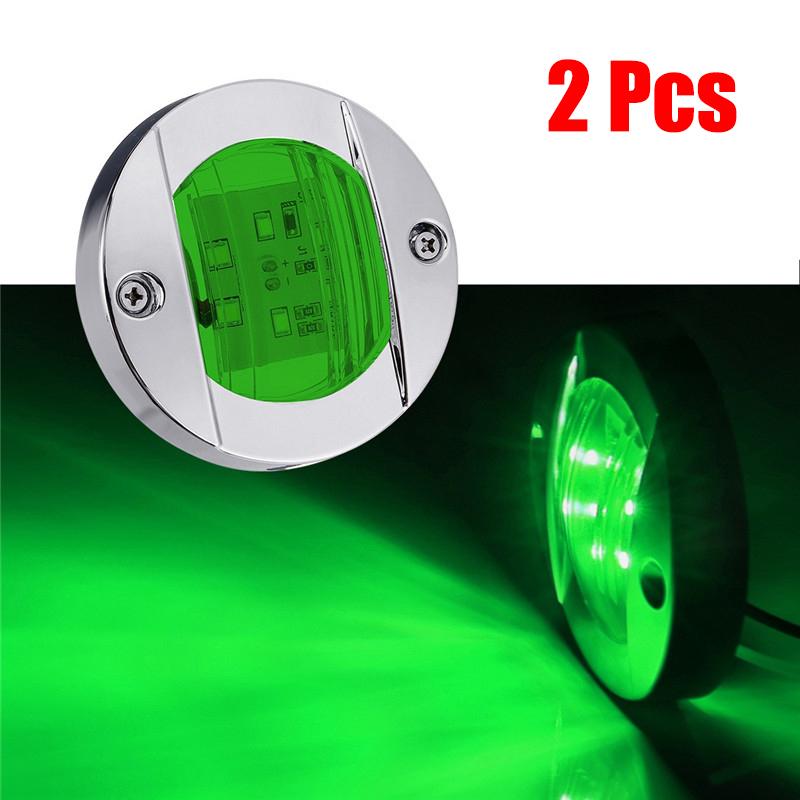 4PCS Boat Marine Lights Navigation Light Waterproof Marker Lamp For Truck RV Yacht Transom Anchor Stern DC 12V 6LED Stern Lamps