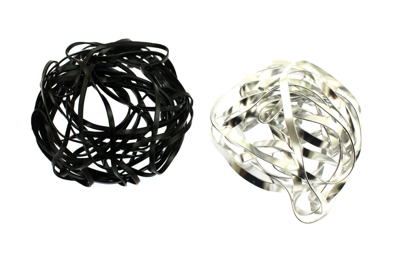 

speed mao Transformable Flower Clasp for Ikebana Black and Set of 2 Arrangement, Silver,