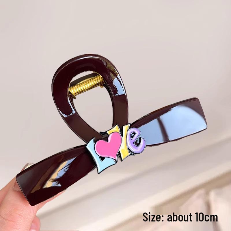 Korean Style Polka Dot Bow Shark Hair Clip - Elegant & Versatile