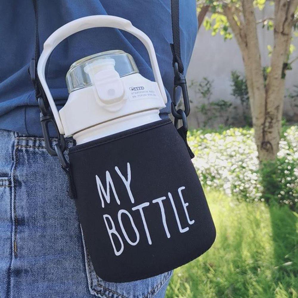 With Strap Vacuum Cup Sleeve Water Bottle Case Cup Sleeve  Outdoor Sport Camping Accessories