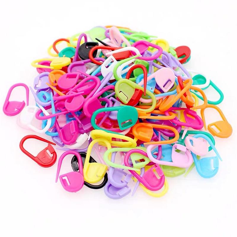 50PCS/Pack 2.2cm Random Mixed Color Small Mark Buckle DIY Pin Sweater Marker Crochet Knitting Marker Clip Sewing Accessories ZYF