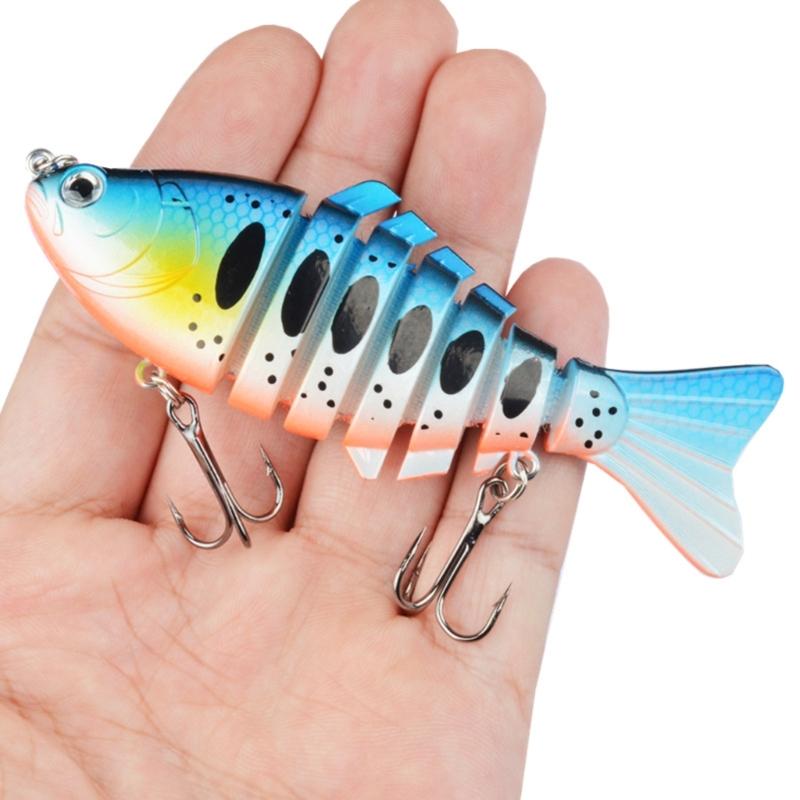 Fishing Lures Multiple Sections Baits Fishhooks Saltwater 3D Artificial Fishing Lures Segment Swimbait Fishing Tackle