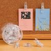 20Pcs/Box Mini Transparent Clip Push Pins Creative Pushpins with Clips  Wall Markers