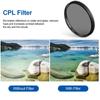HdoorLink Univerzální nastavitelný 52mm klip na objektiv fotoaparátu telefonu CPL Starlight 8řádkový filtr pro všechny smartphony Filtr objektivu mobilního telefonu pro mobilní telefony