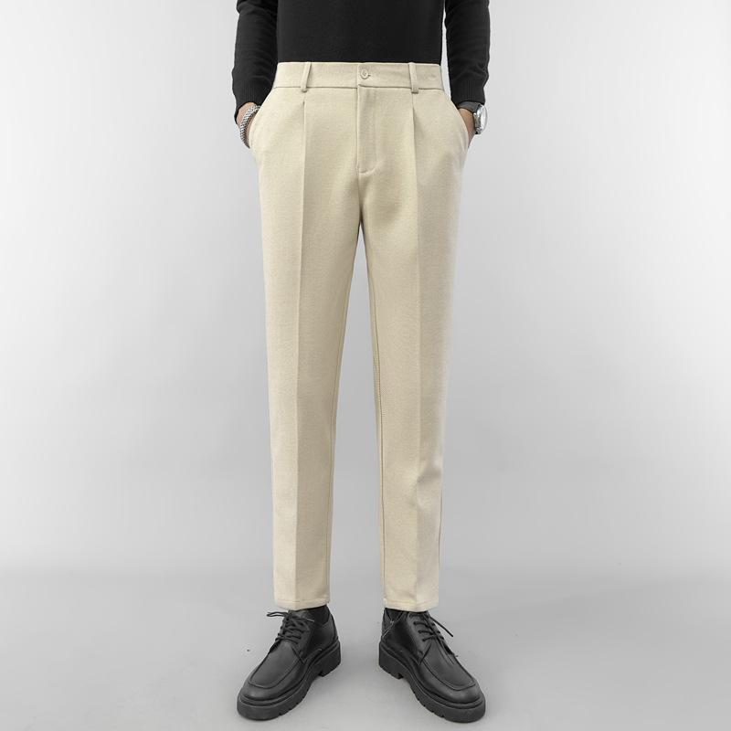 Spring and Autumn New Harlan Nine-point Men's Pants Drape Suit Pants Men's Casual Straight Pants Boys Trend