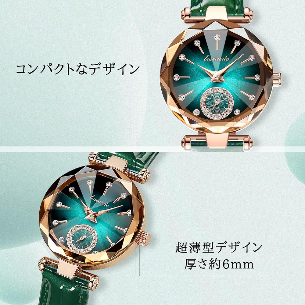 Women's Analog Quartz Watch Leather Strap Slim Waterproof Casual Fashion Timepiece