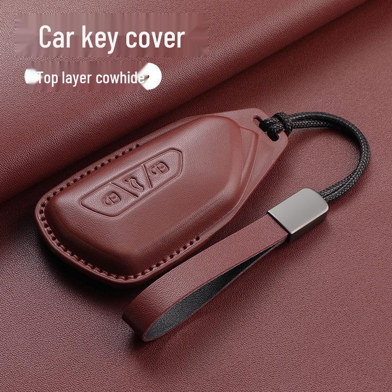 Volkswagen Schlüsselhüllen - Echtes Leder für Teramont, Tiguan L, Tayron, Sagitar, Tharu, Bora, Passat, Magotan und CC Modelle.