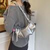 Fashionable Dumpling Shape Shoulder Bag For Women Street Trend Pu Material Zipper Opening Crossbody Purse For Daily Use