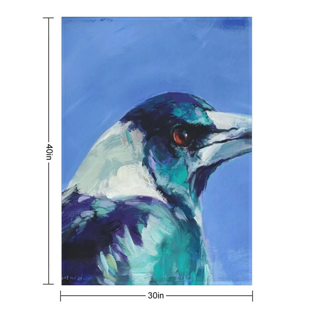 One of the Locals - acrylic magpie painting. Throw Blanket anime Large Luxury Thicken Nap Blankets