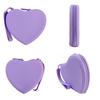 Portable Silicone Coin Purse Heart-shaped Solid Color Small Wrist Wallet Waterproof Zipper Key Lipstick Pouch
