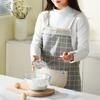 MAXCOOK Apron, Thick Fabric Kitchen Apron, Stain-Proof, Oil-Proof, Waterproof Home Apron, Gray MCPJ8434