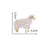 Fashion Sheep Animal Brooch Classic Unisex Badge Pin for Women Men Scarf Hat Clothing Decoration 1Pcs