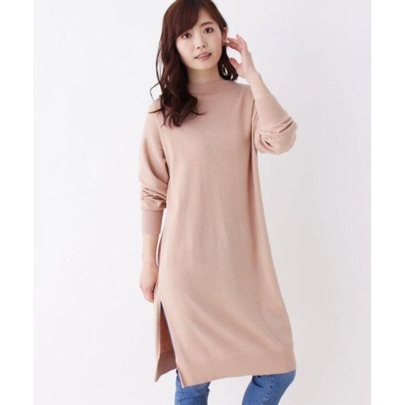 

Sunshine House Autumn and Winter New Arrival Export Daily Order round Neck Mid-Length Women s Knitting Sweater Dress Plus Size Khaki Bust size 102