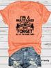 European & American Summer I'MA LIS Round Neck Short Sleeve Casual Fashion T-Shirt
