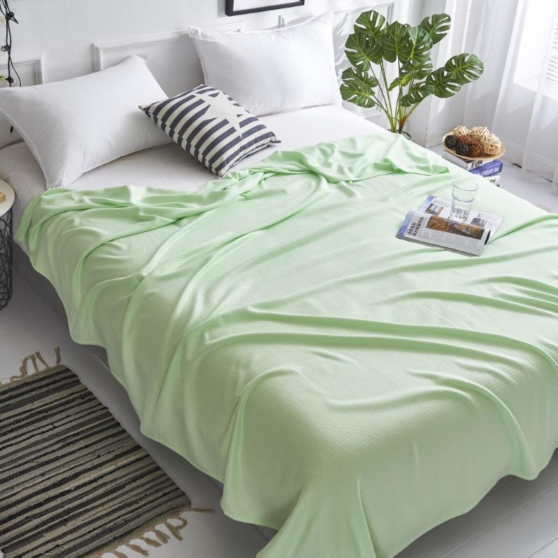 100% Bamboo Fiber Summer Blanket Pure Natural Plant Cooling Quilt Air Condition Comforter Thin Diamond Grid Lightweight Duvet