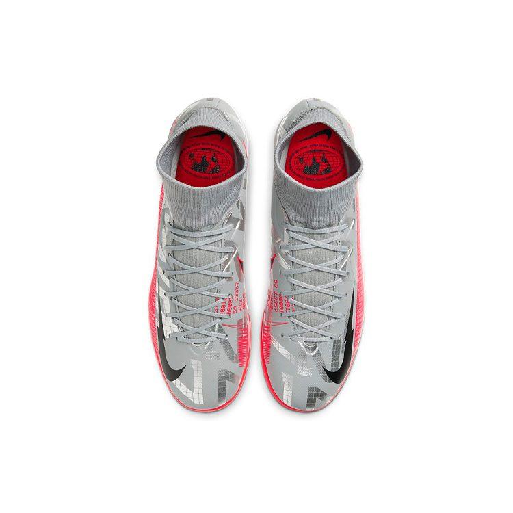 Nike Mercurial Superfly 7 Academy Ic 'Metallic Grey Crimson' AT7975-906