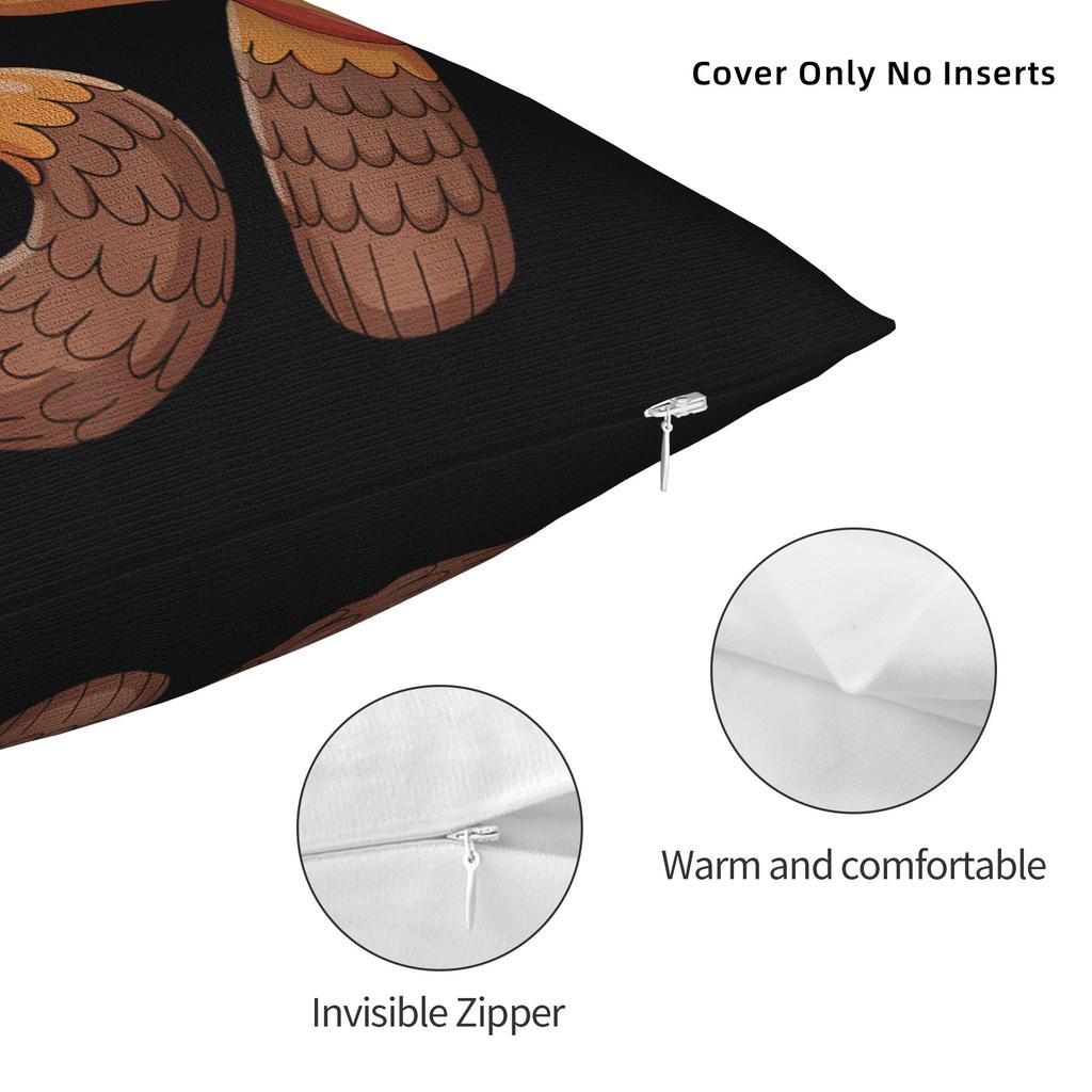 67 Dzień Dziękczynienia Śmieszna Poszewka na Poduszkę z Indykiem Nowatorska Poszewka na Poduszkę Wygodne Poszewki na Sofę Wystrój Domu