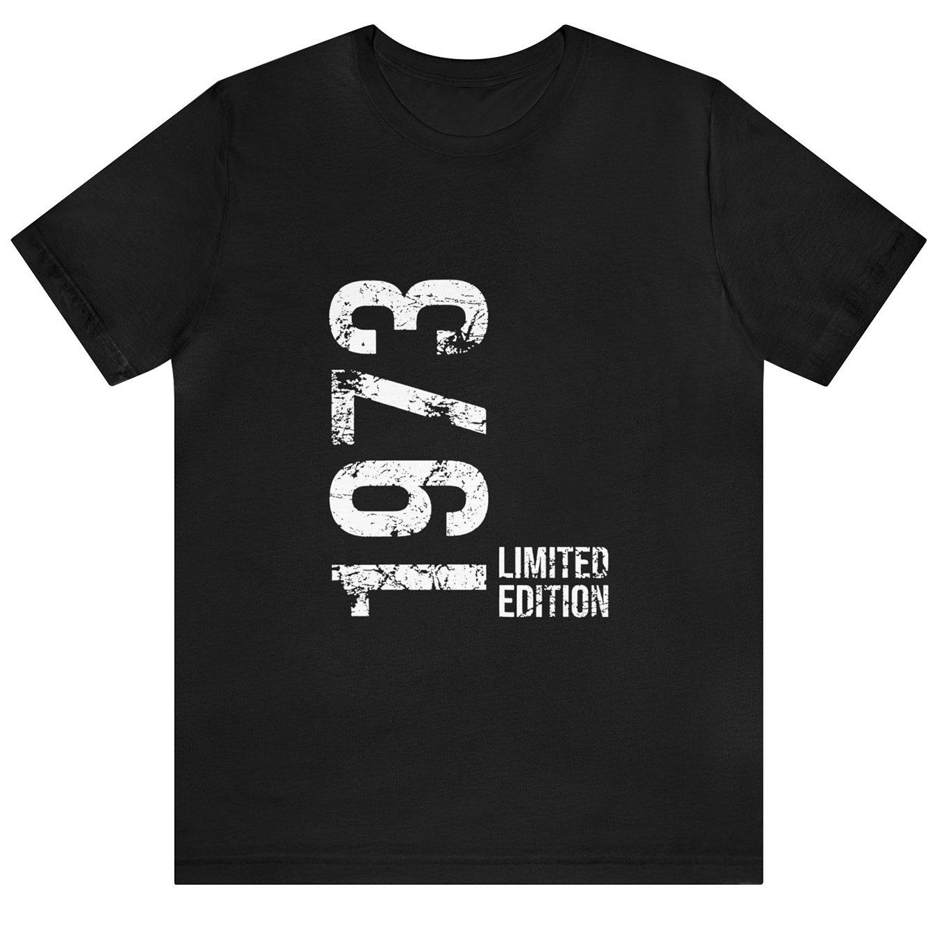 Mens Fashion 1973 Print Sports Cotton Tshirt Casual Stretch Round Neck Tee Shirt for Summer Clothing Graphic Short Sleeve S