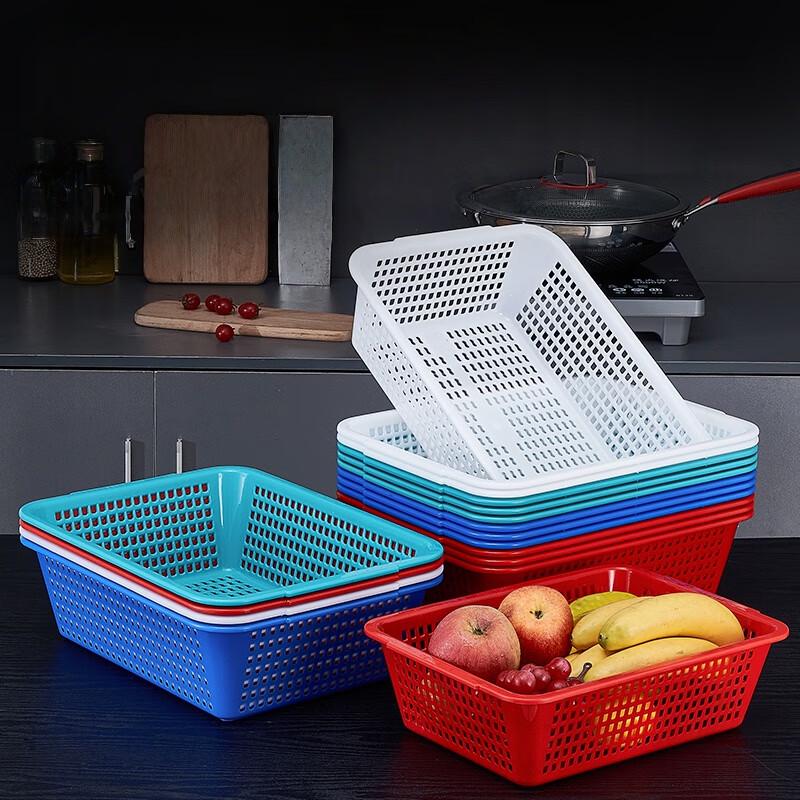 Molona Kommerzieller Rechteckiger Kunststoff Wasch- und Aufbewahrungskorb