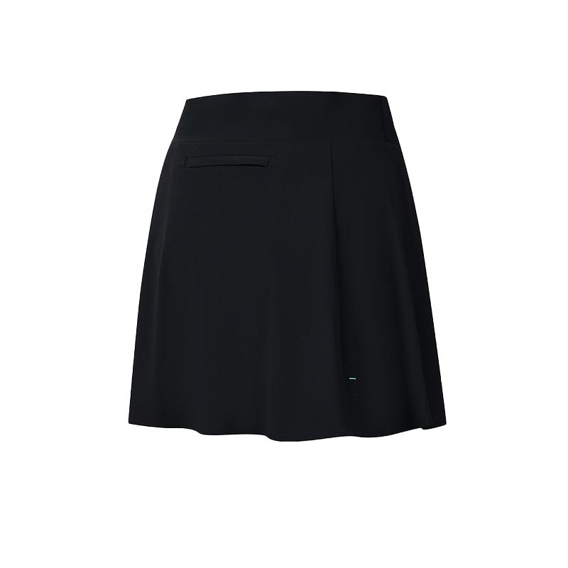 Fila Golf Series Simple Solid Color Comfortable Cool Casual Golf Skirt Women Skirts Deep-Black A11W625321FBK