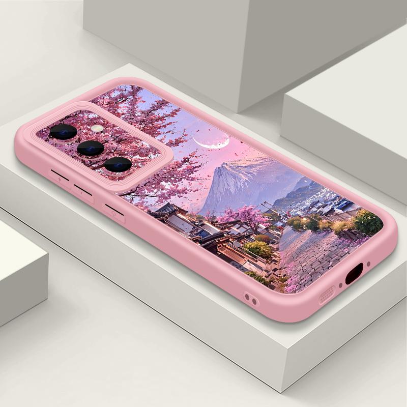 Romantic Scenery Print Case For Samsung A57 A37 A27 A17 S26 Ultra S25 FE A56 A36 A26 A16 A55 A35 A25 A15 A54 5G S21 S22 S23 S24 Plus Shockproof Cover