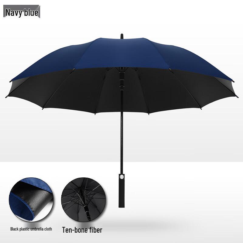 Nanjiao 10-Rib Business Golf Automatic Straight Umbrella