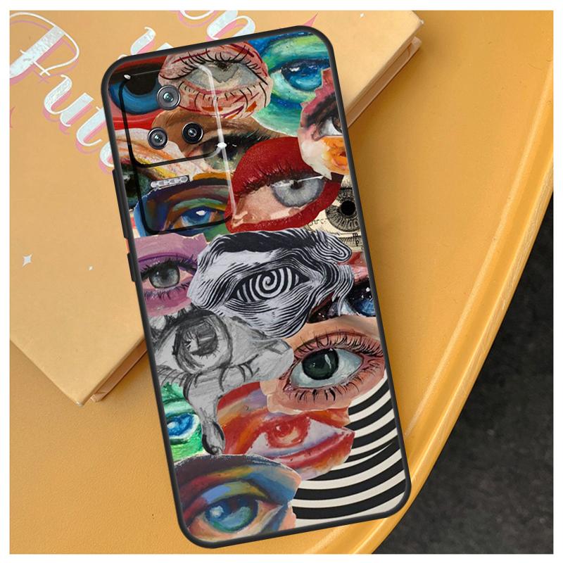 Scary Face Eyes Funda For Xiaomi 17 Pro Max 14 15 Ultra 13T 14T 15T POCO X7 X5 X6 Pro F5 F6 F7 F8 Ultra Case