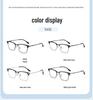 Two-Tone Aluminum Titanium Optical Glasses Frame - Ultra-Light Aviator Design (5102)