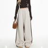 HipHop LeopardPrint Patchwork Joggers for Women  Loose Striped Athletic StraightLeg Casual Trousers