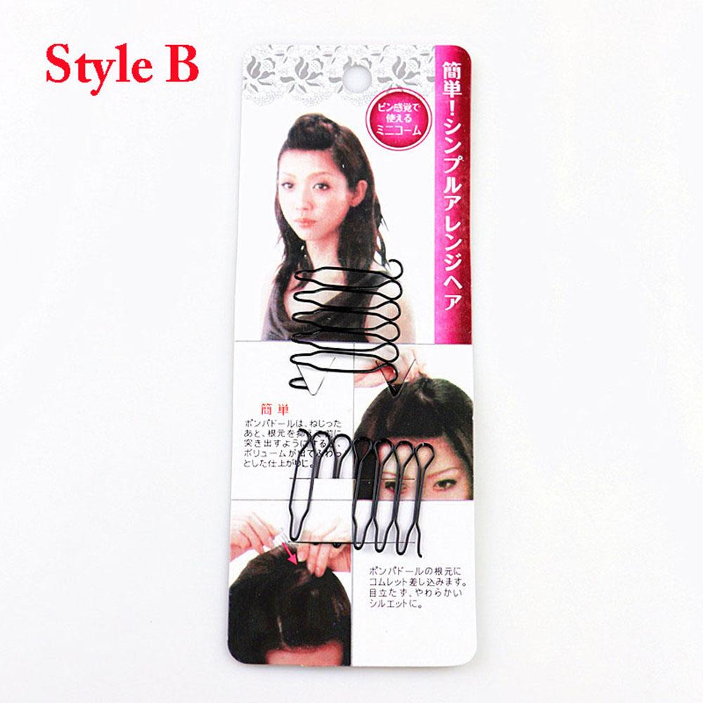 Easy to Use U Shape Hair Finishing Fixer Comb Baby Hair Tame Hair Finishing Clip Hairstyle Fixed