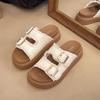 Thick-soled slippers for women's summer wear new high-end beach casual one-word cool slippers with skirt tide
