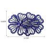 1Pairs DIY Craft Rhinestone Flower Patches 3D Rose Brooch Fabrics  Sewing Supplies