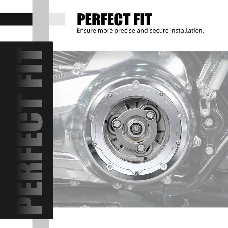 Motorcycle Clear Clutch Cover for Harley Road King/Special 17-24 Road King 16-22 Street Glide 16-24 Street Glide Special 16-23