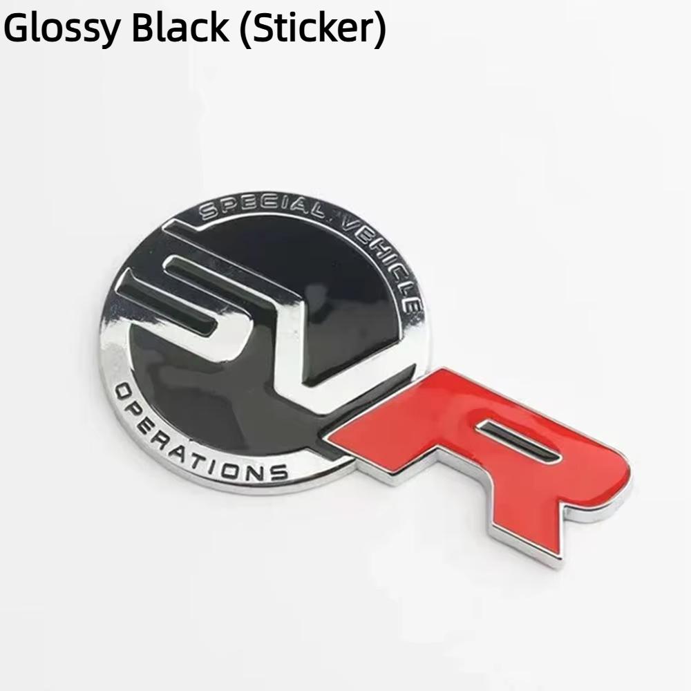 3D kovové logo SVR emblém zadní části kufru auta, samolepka na přední masku chladiče pro Range Rover Discovery, Defender, EVOQUE, příslušenství