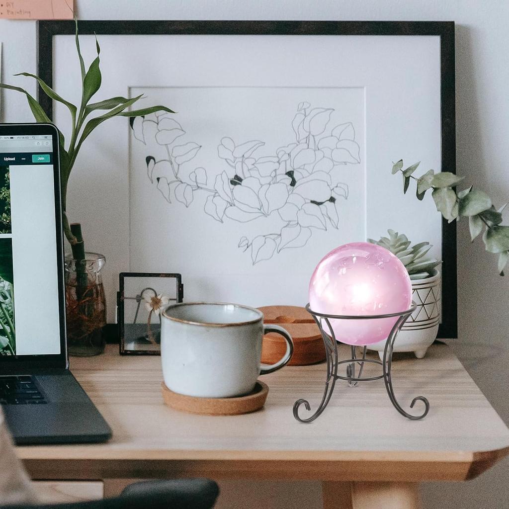 BESPORTBLE Metal Gazing Ball Stand Golf Ball Display Pendulum Display Stand Gazing Ball Stand Garden Globe Stand Outdoor Gazing Ball Base Sphere