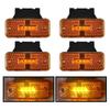 4Pcs Truck Sidelight 24V Parking Lights Trailer Side Marker Cargo Car Position Light Accessories Parts