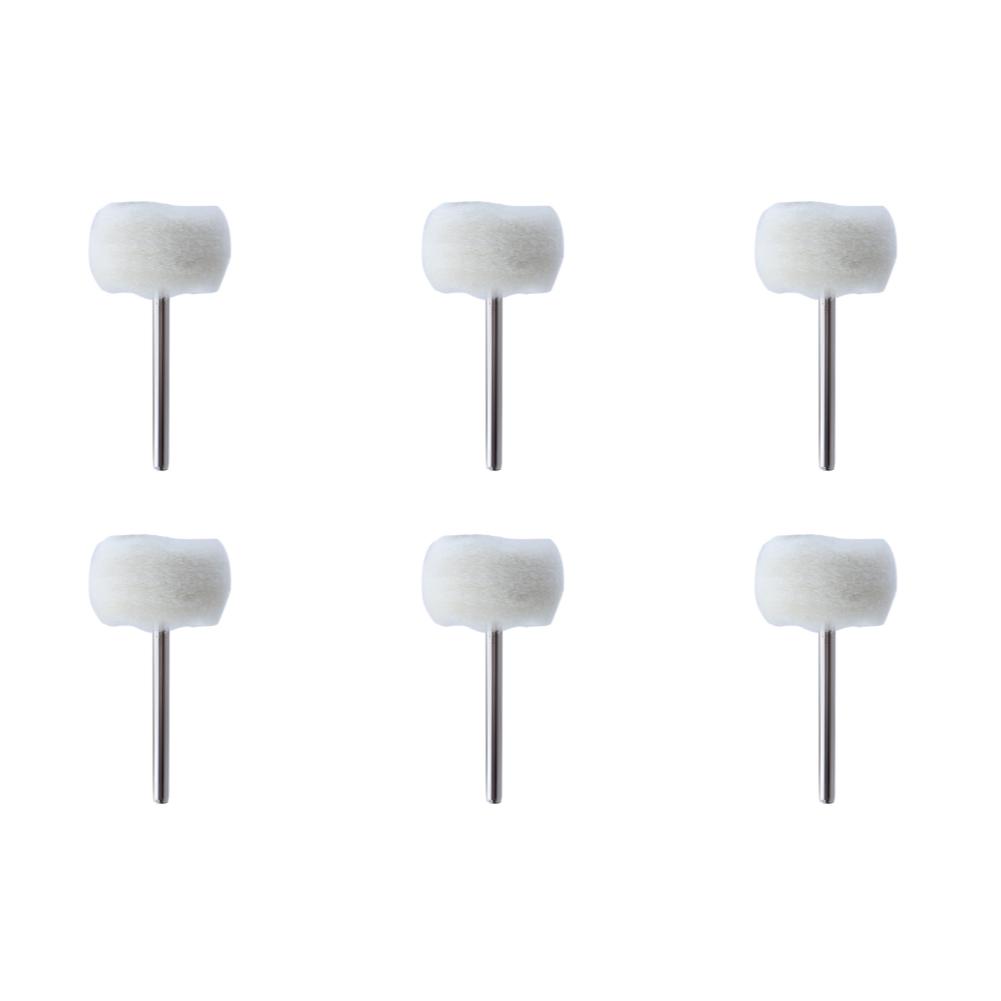 1-10pcs 3mm Mini Felt Grinding Sanding Head Polishing Brush for Dremel Dril Jade Abrasive Buffing Wheel Shank Cotton Thread